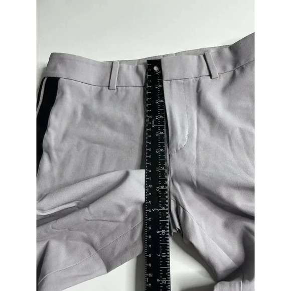 Vince Pants Women's 2 Wool Spandex Blend Tuxedo Stripe Gray Trouser Business - Picture 6 of 9